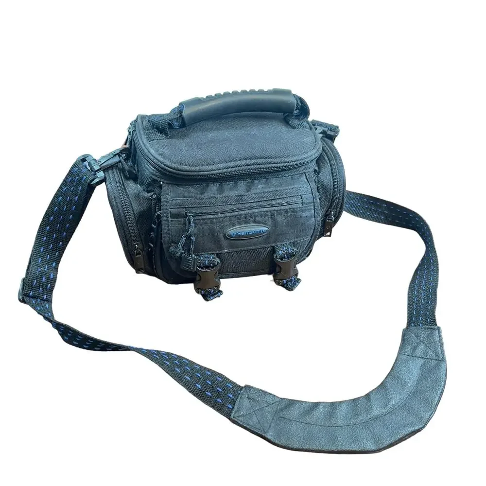 Samsonite Camera Bag Adjustable Shoulder Strap 4+ Zip Pockets Padded Divider